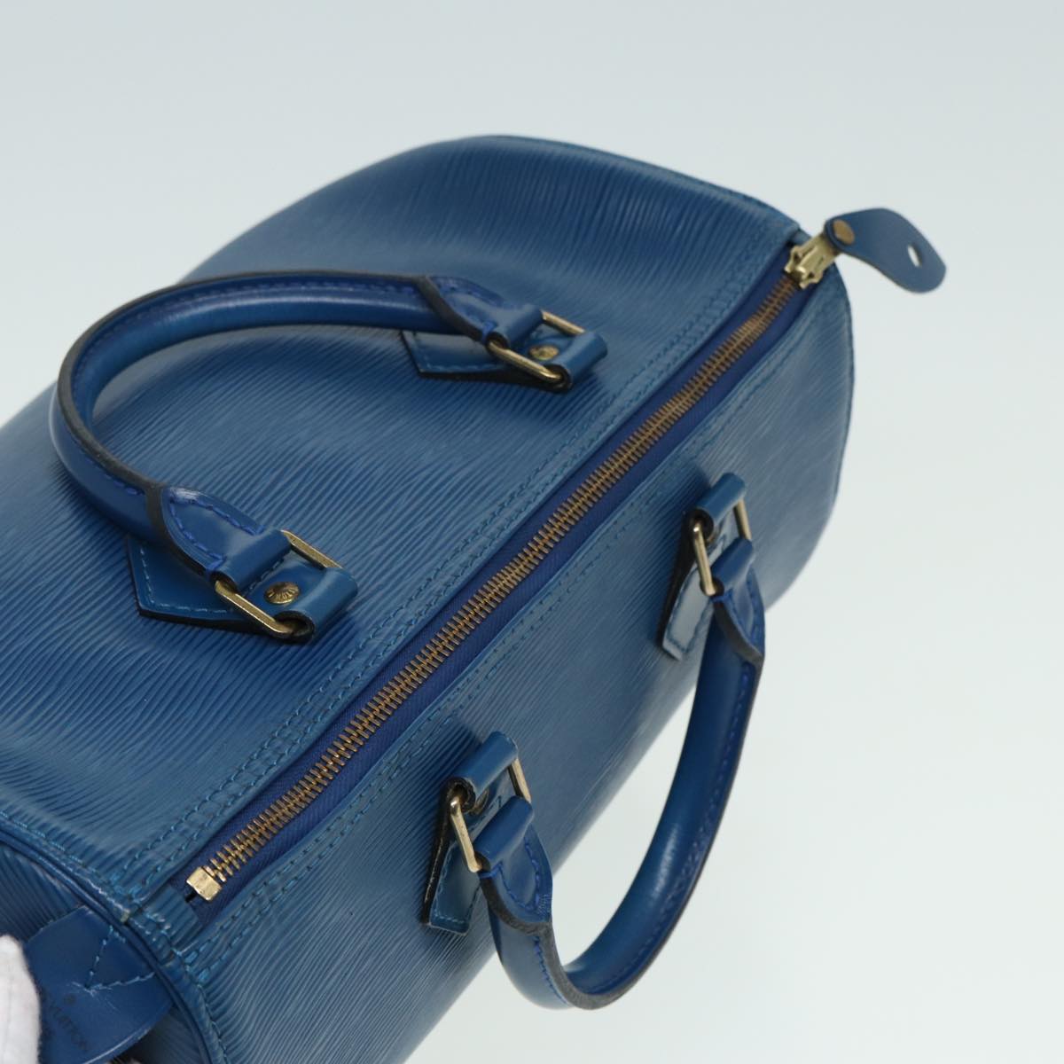 LOUIS VUITTON Epi Speedy 30 Hand Bag Toledo Blue M43005 LV 84183