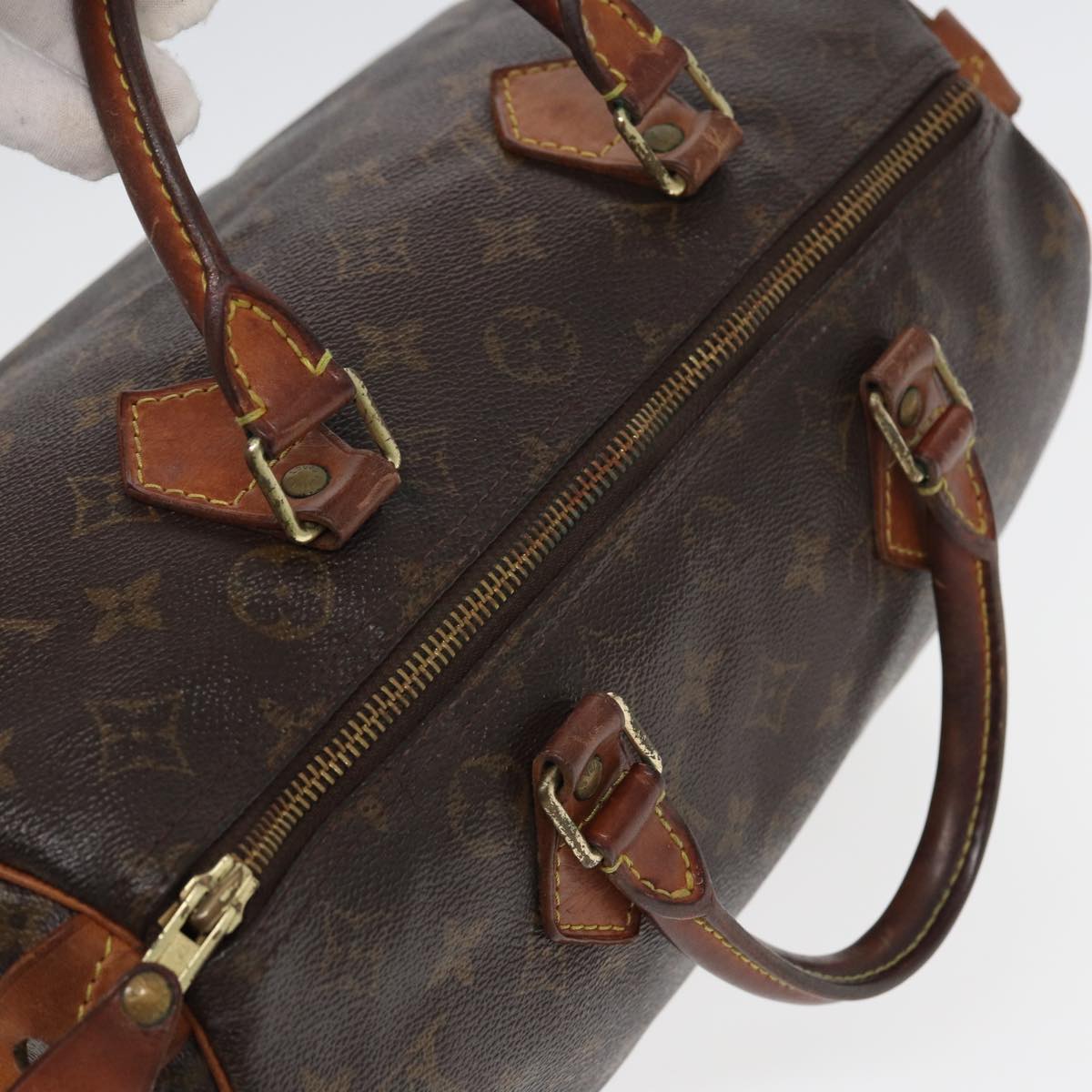 LOUIS VUITTON Monogram Speedy 30 Hand Bag M41526 LV 84190