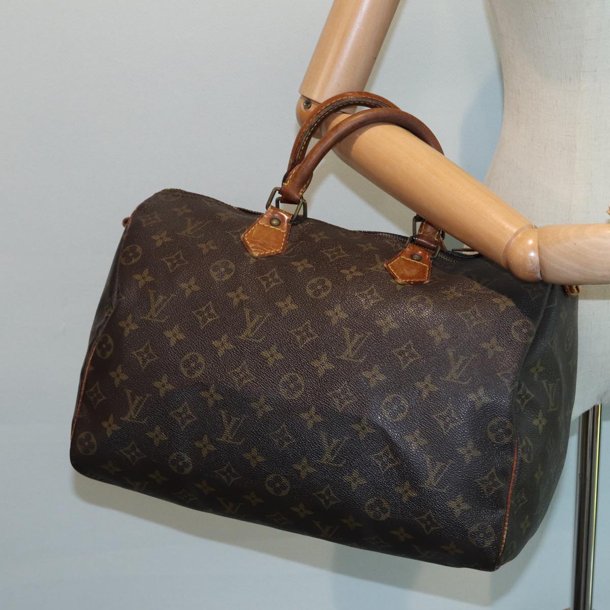 LOUIS VUITTON Monogram Speedy 35 Hand Bag M41524 LV 84193