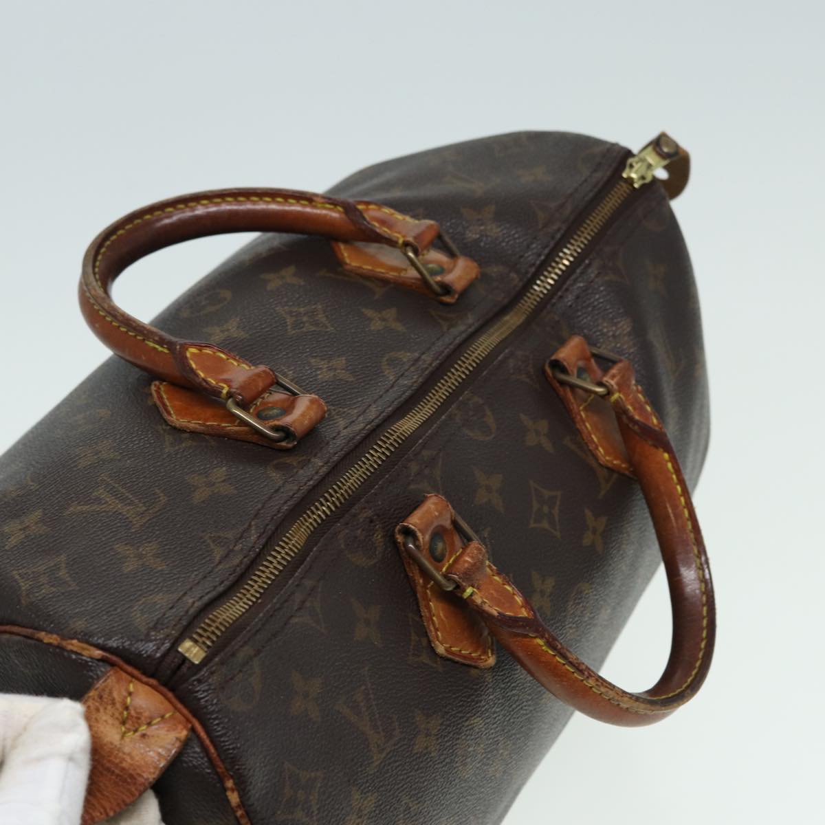 LOUIS VUITTON Monogram Speedy 35 Hand Bag M41524 LV 84193
