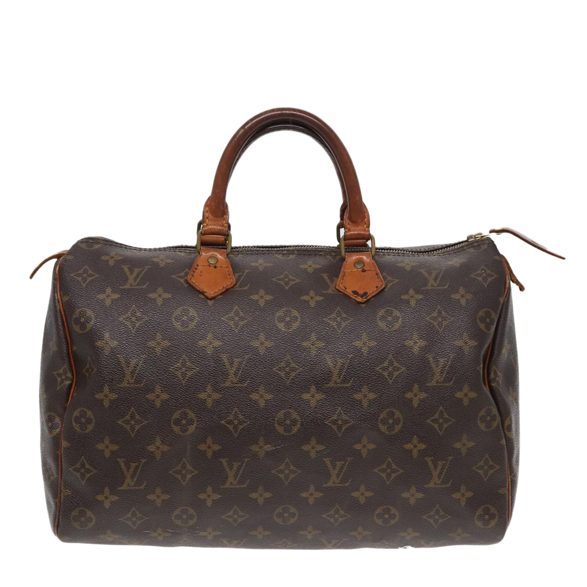 LOUIS VUITTON Monogram Speedy 35 Hand Bag M41524 LV 84195