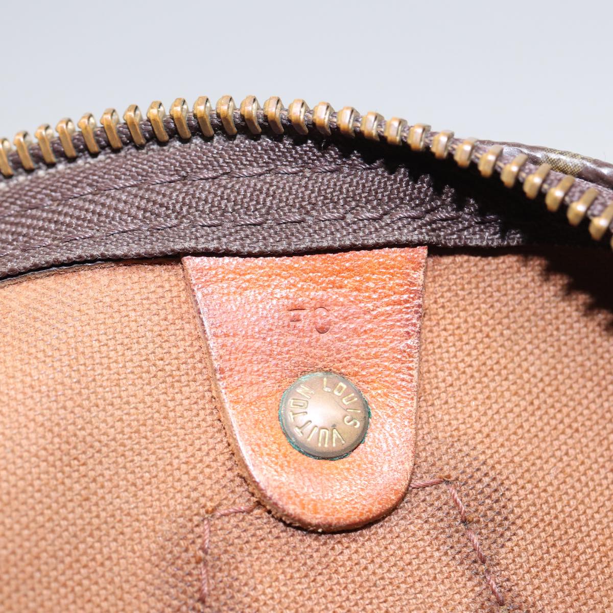 LOUIS VUITTON Monogram Speedy 35 Hand Bag M41524 LV 84195