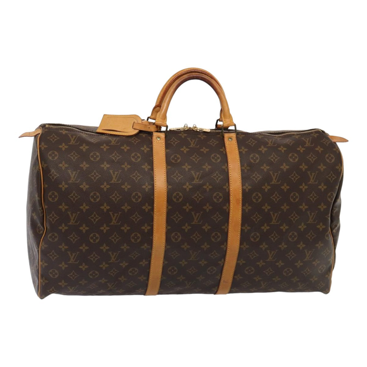 LOUIS VUITTON Monogram Keepall 60 Boston Bag M41422 LV 84202