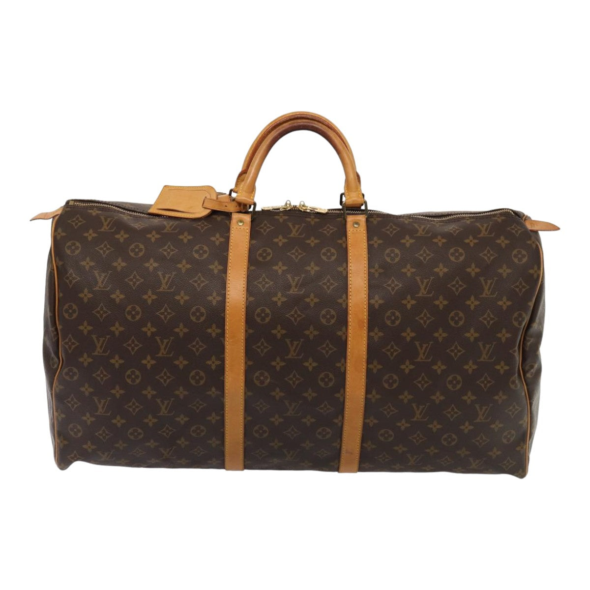 LOUIS VUITTON Monogram Keepall 60 Boston Bag M41422 LV 84202