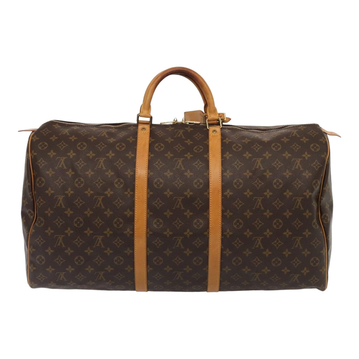 LOUIS VUITTON Monogram Keepall 60 Boston Bag M41422 LV 84202