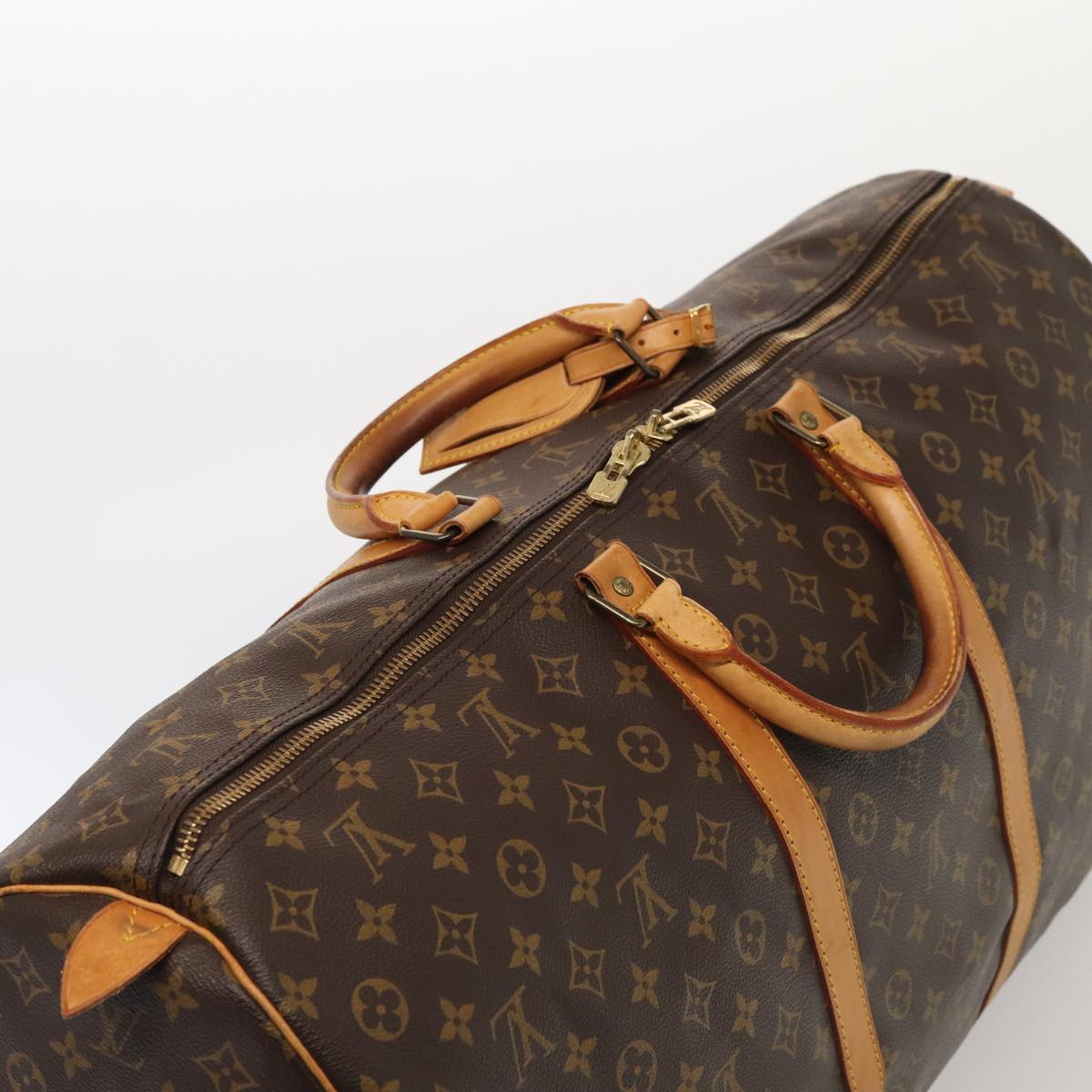 LOUIS VUITTON Monogram Keepall 60 Boston Bag M41422 LV 84202