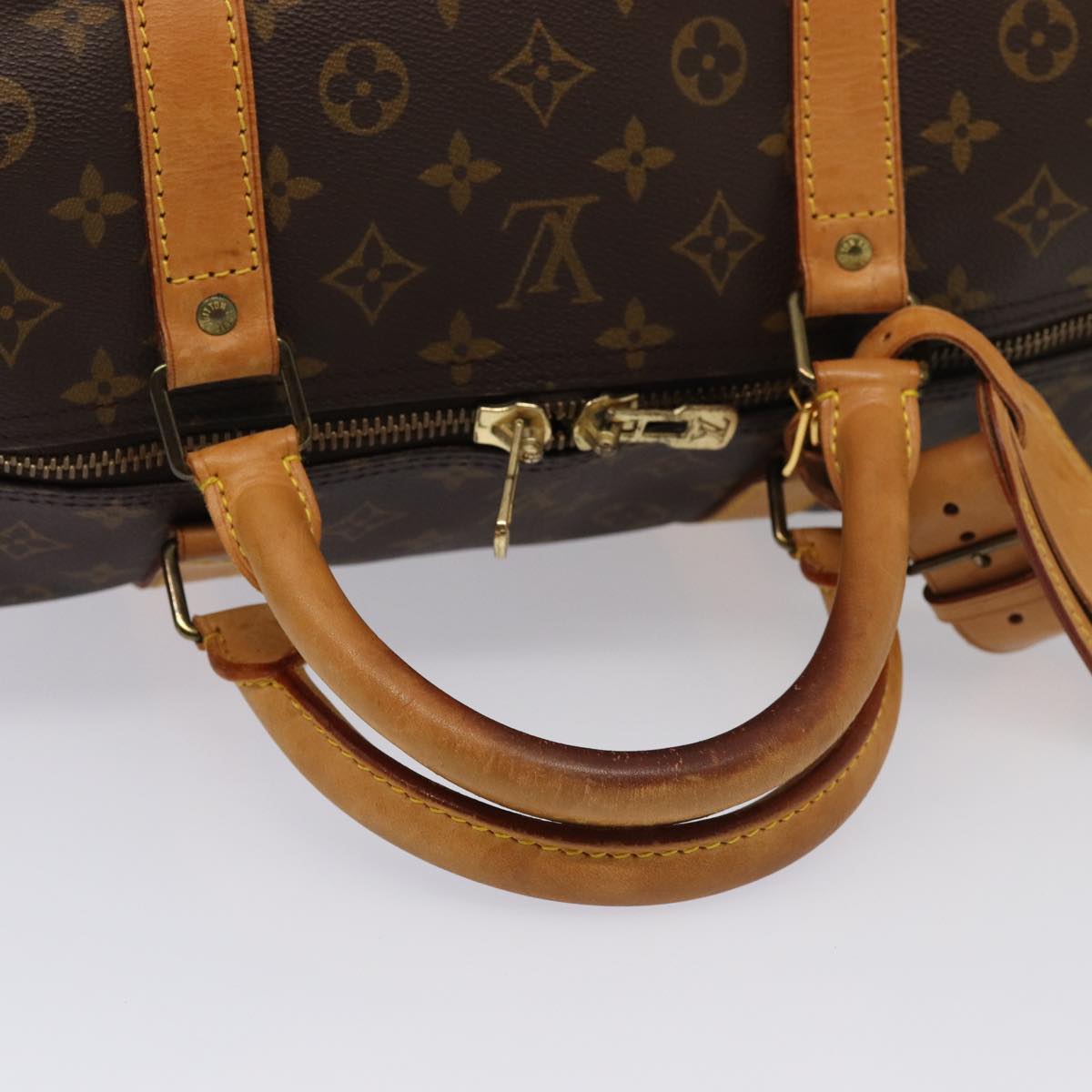 LOUIS VUITTON Monogram Keepall 60 Boston Bag M41422 LV 84202