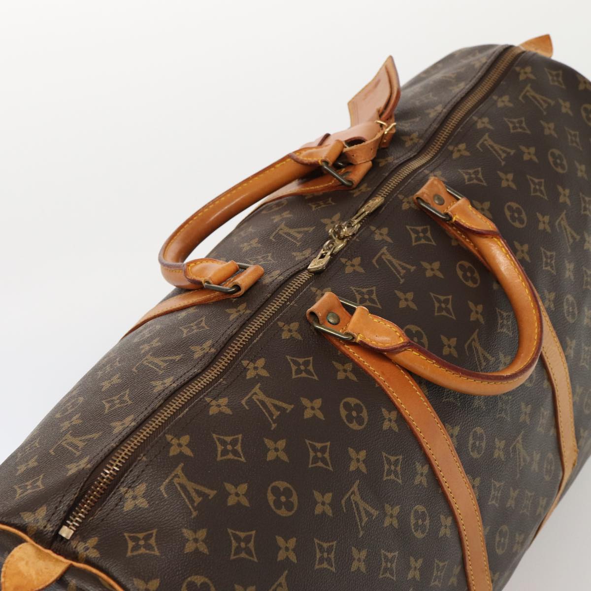 LOUIS VUITTON Monogram Keepall 60 Boston Bag M41422 LV 84203