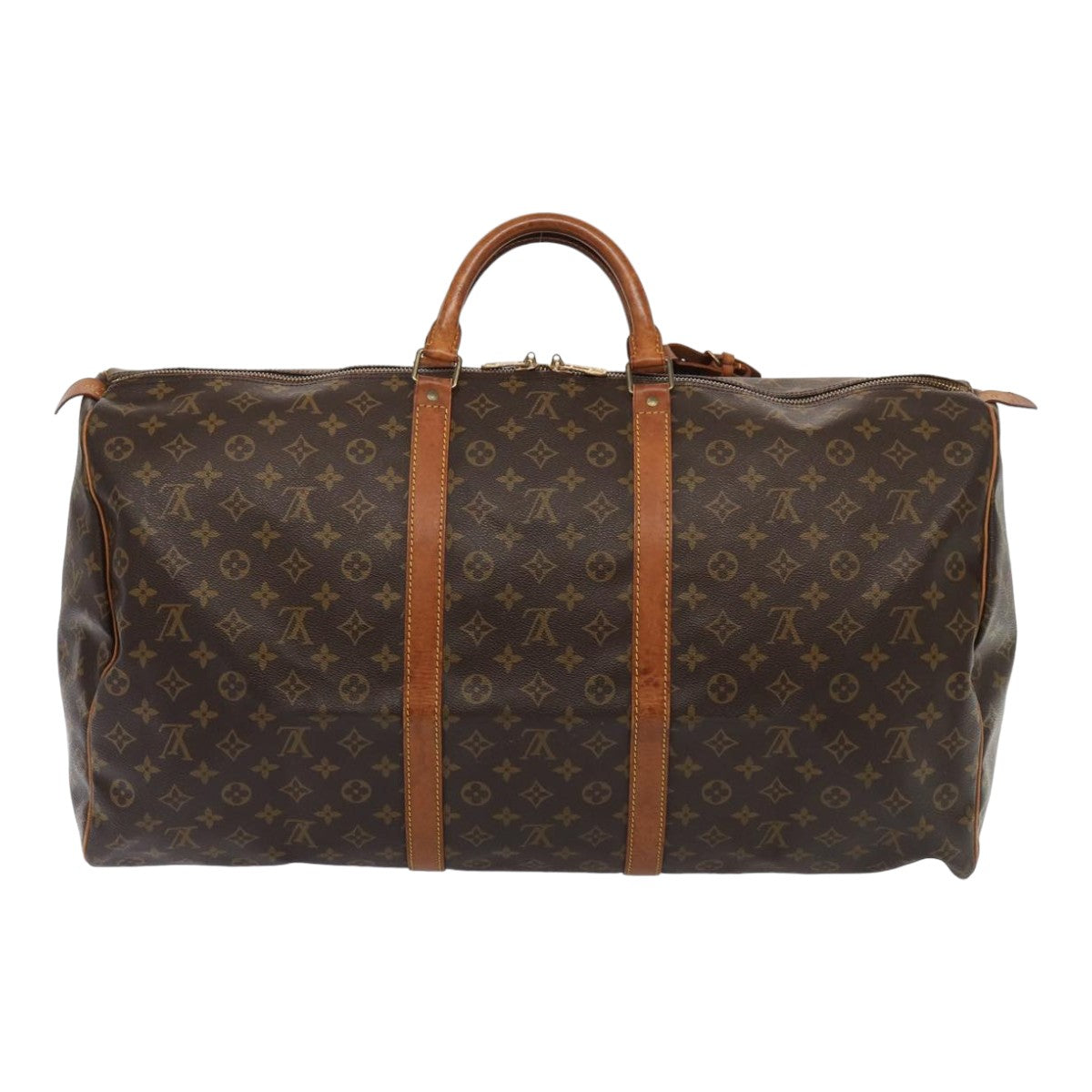 LOUIS VUITTON Monogram Keepall 60 Boston Bag M41422 LV 84204
