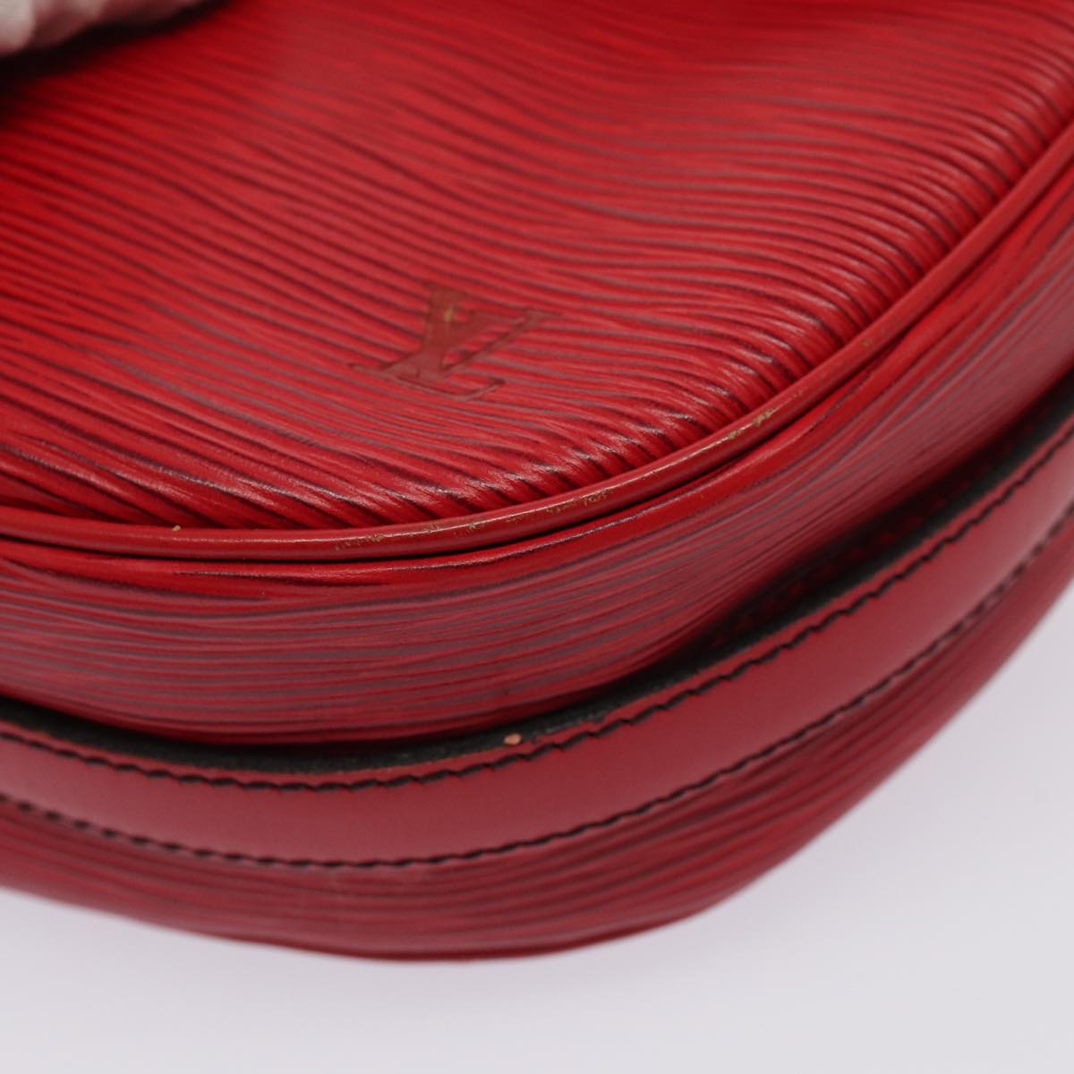 LOUIS VUITTON Epi Jeune Fille MM Shoulder Bag Red M52157 LV 84265
