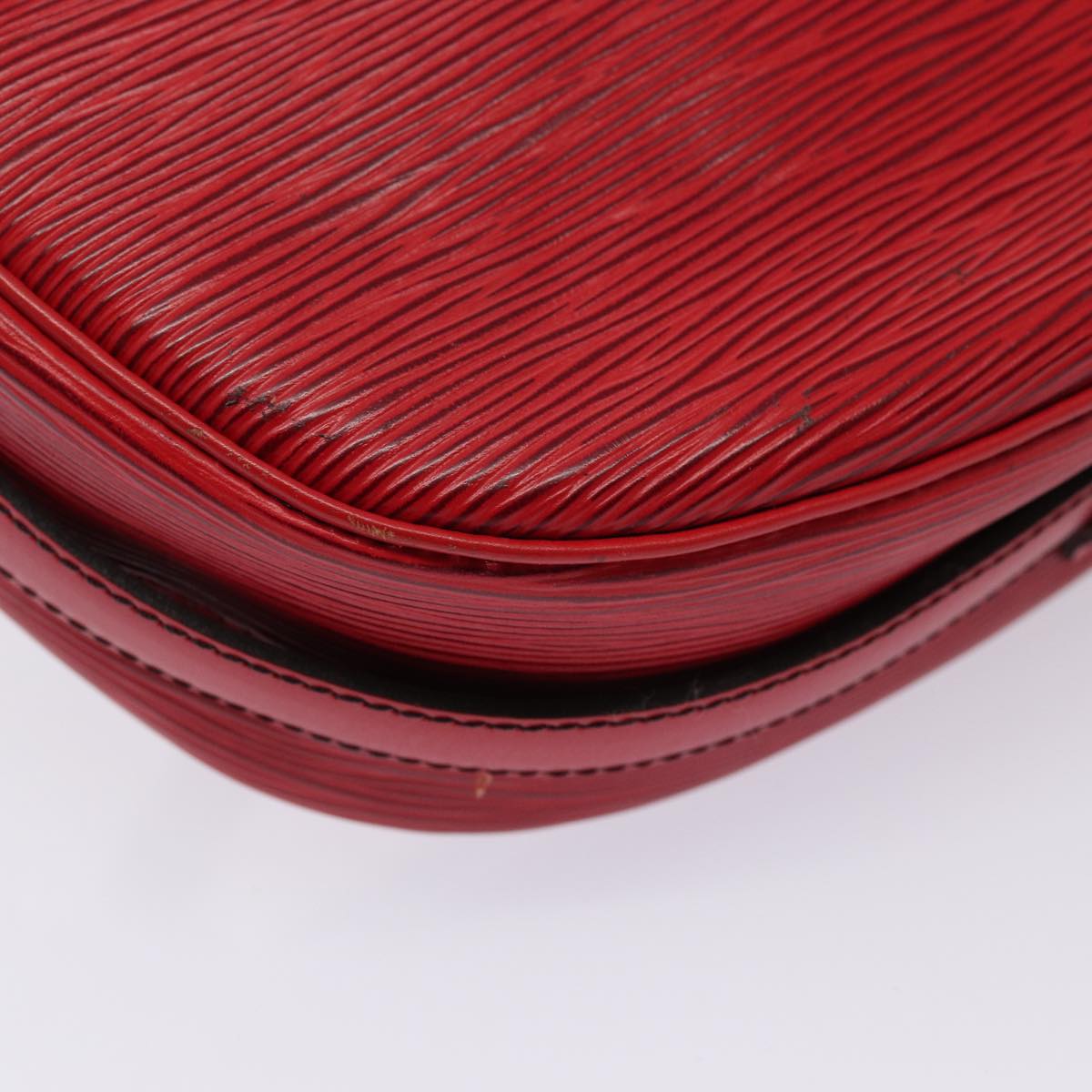 LOUIS VUITTON Epi Jeune Fille MM Shoulder Bag Red M52157 LV 84265