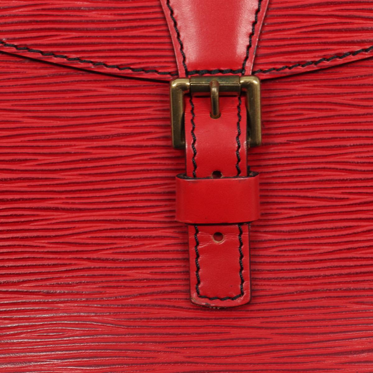 LOUIS VUITTON Epi Jeune Fille MM Shoulder Bag Red M52157 LV 84265