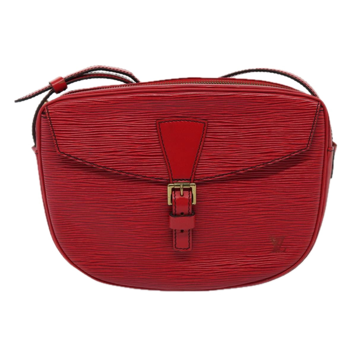 LOUIS VUITTON Epi Jeune Fille MM Shoulder Bag Red M52157 LV 84265