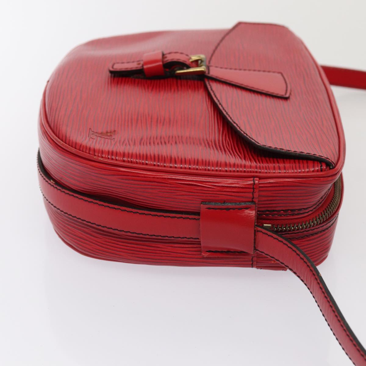 LOUIS VUITTON Epi Jeune Fille MM Shoulder Bag Red M52157 LV 84265