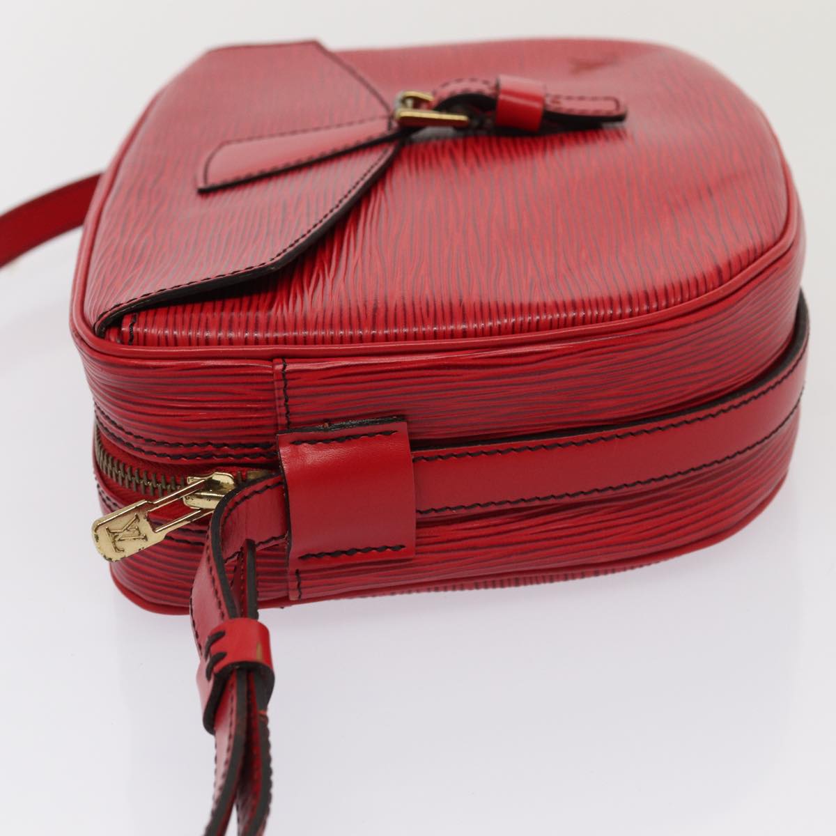LOUIS VUITTON Epi Jeune Fille MM Shoulder Bag Red M52157 LV 84265