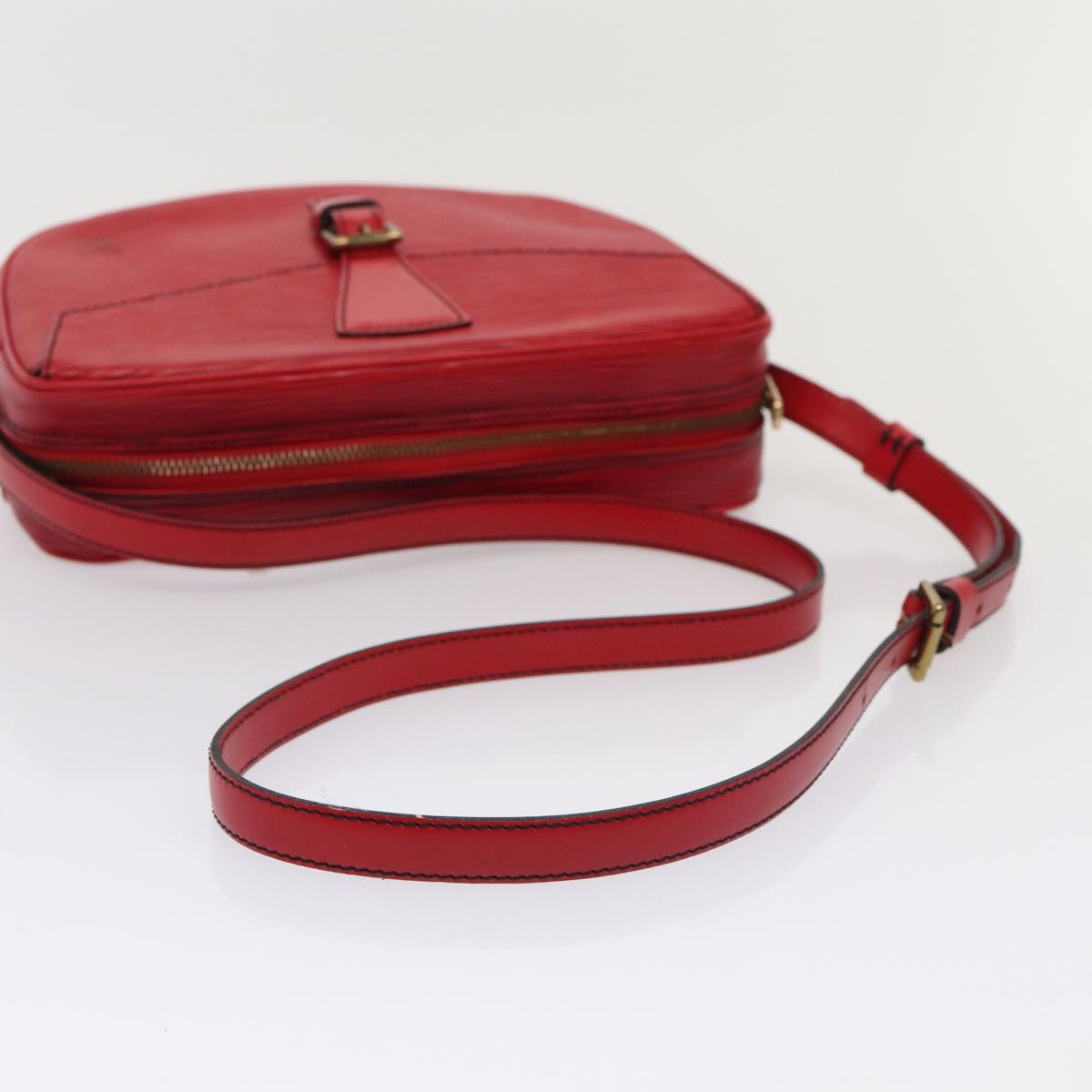 LOUIS VUITTON Epi Jeune Fille MM Shoulder Bag Red M52157 LV 84265