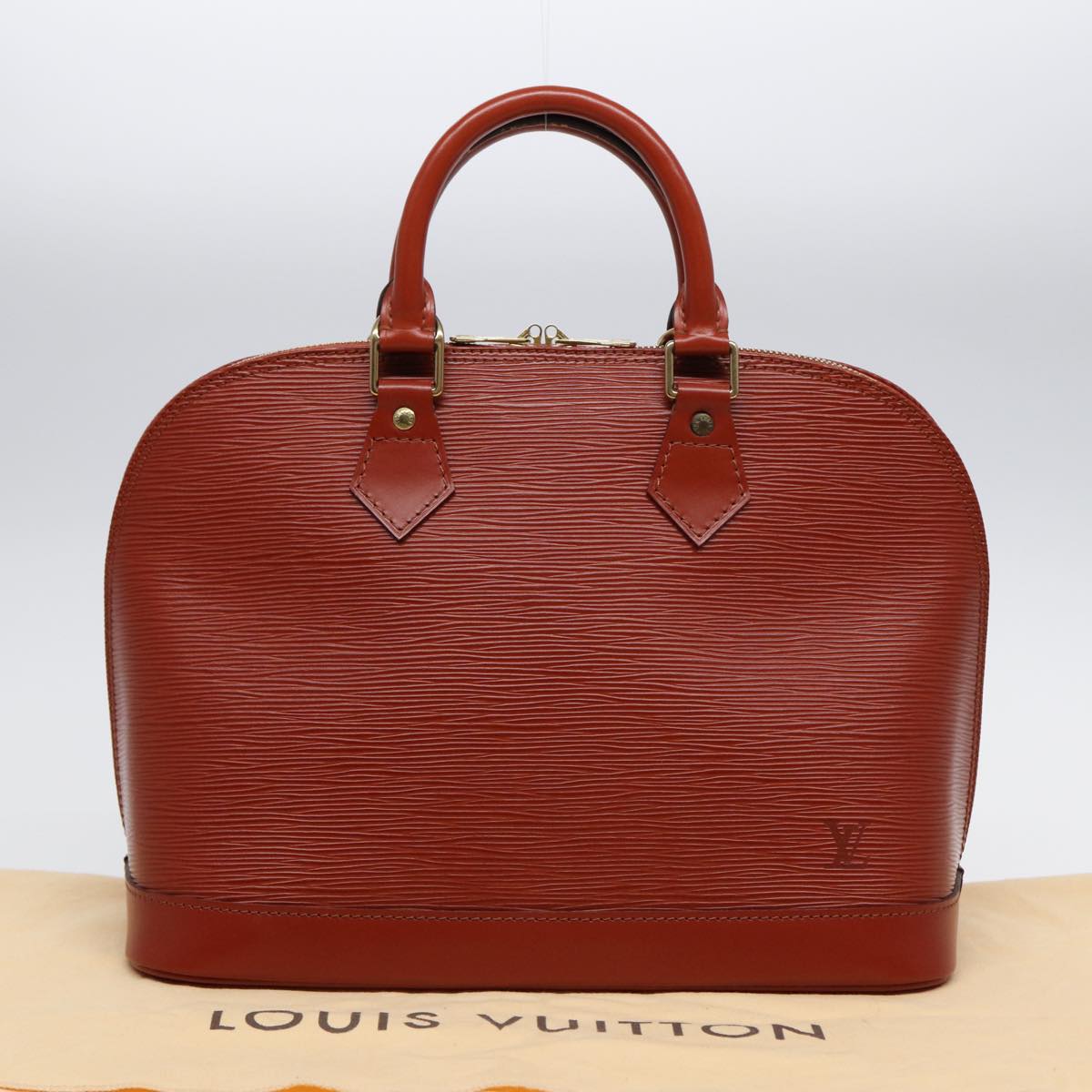 LOUIS VUITTON Epi Alma Hand Bag Brown M5214D LV 84269