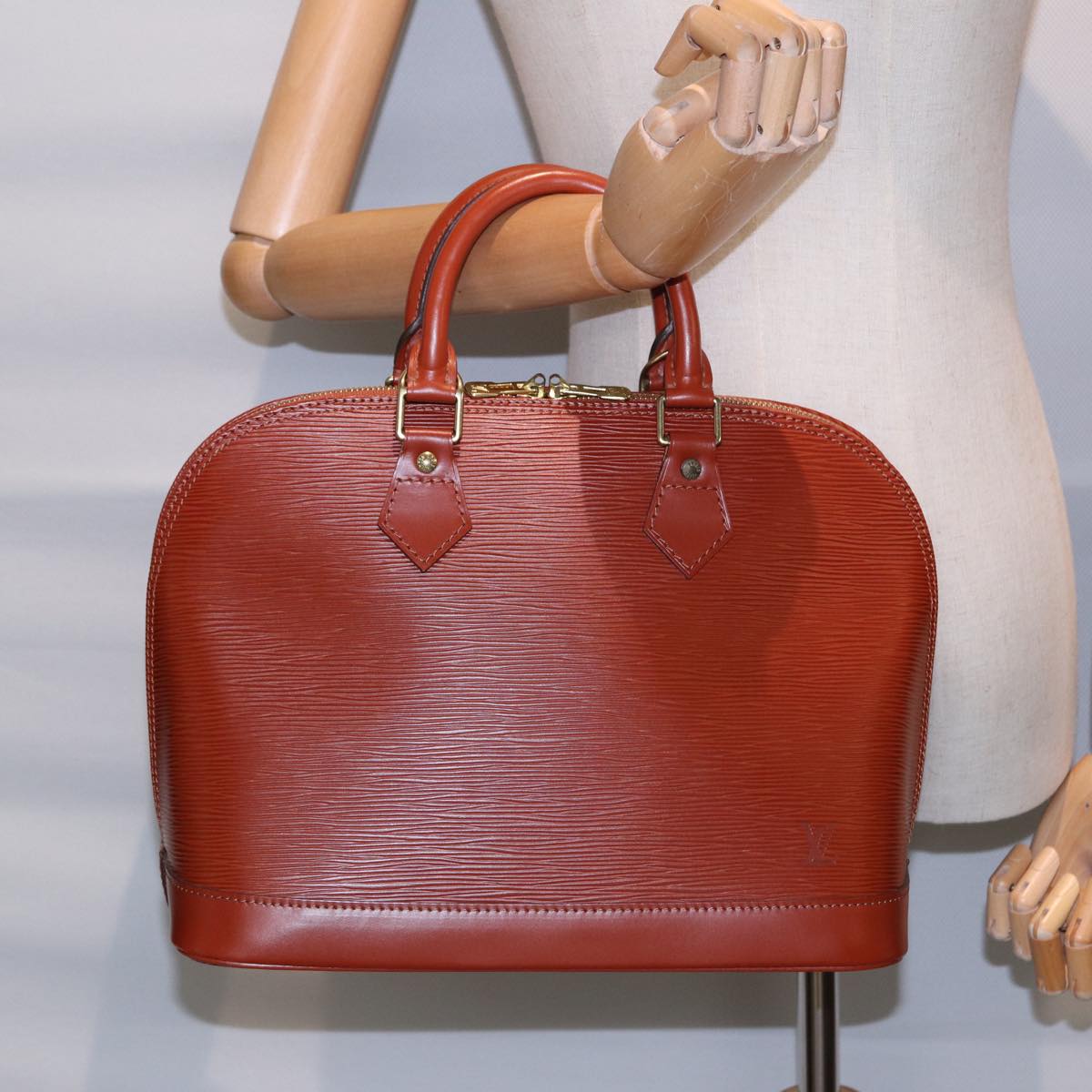 LOUIS VUITTON Epi Alma Hand Bag Brown M5214D LV 84269