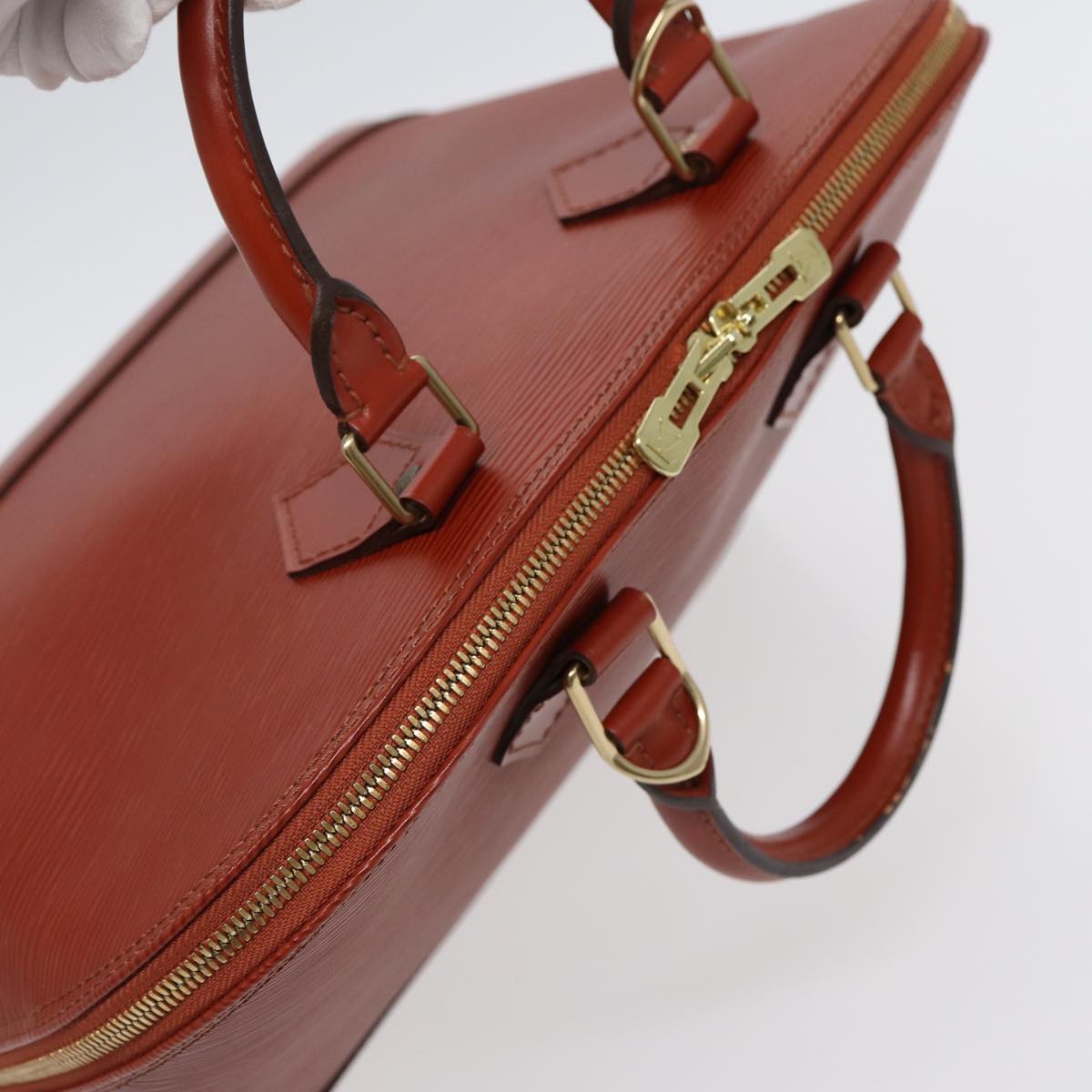 LOUIS VUITTON Epi Alma Hand Bag Brown M5214D LV 84269