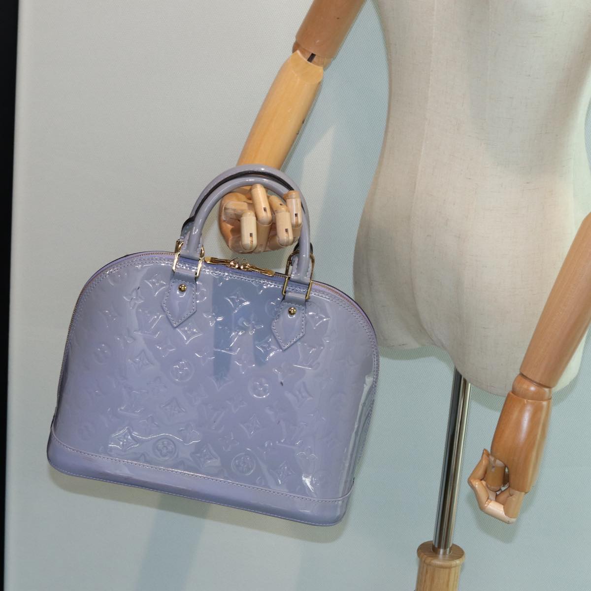 LOUIS VUITTON Monogram Vernis Alma PM Hand Bag Lavande LV 84271