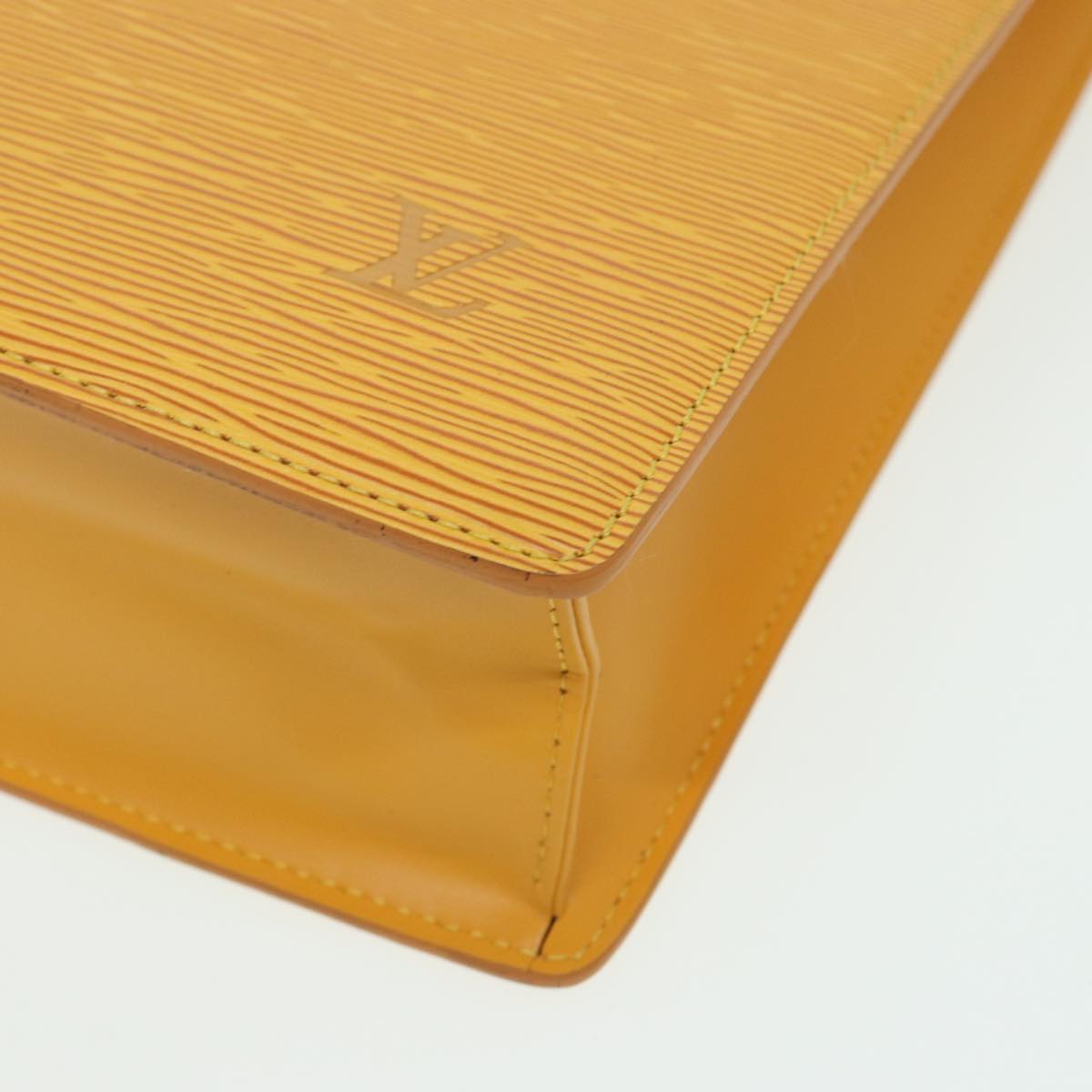 LOUIS VUITTON Epi Sac Plat Hand Bag Yellow M52079 LV 84284