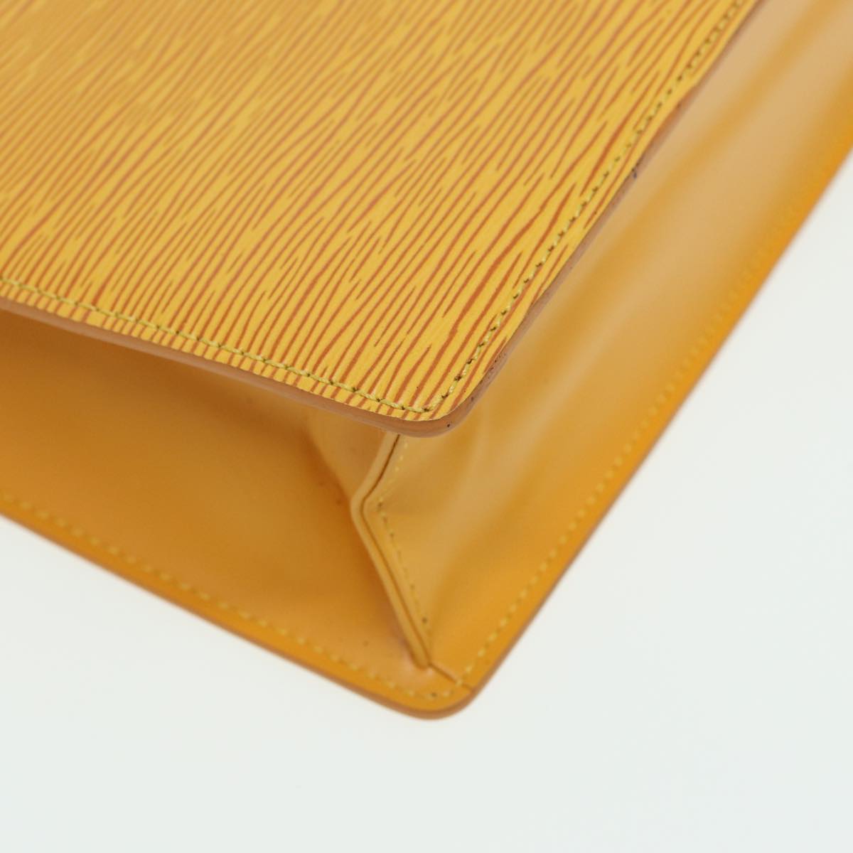 LOUIS VUITTON Epi Sac Plat Hand Bag Yellow M52079 LV 84284