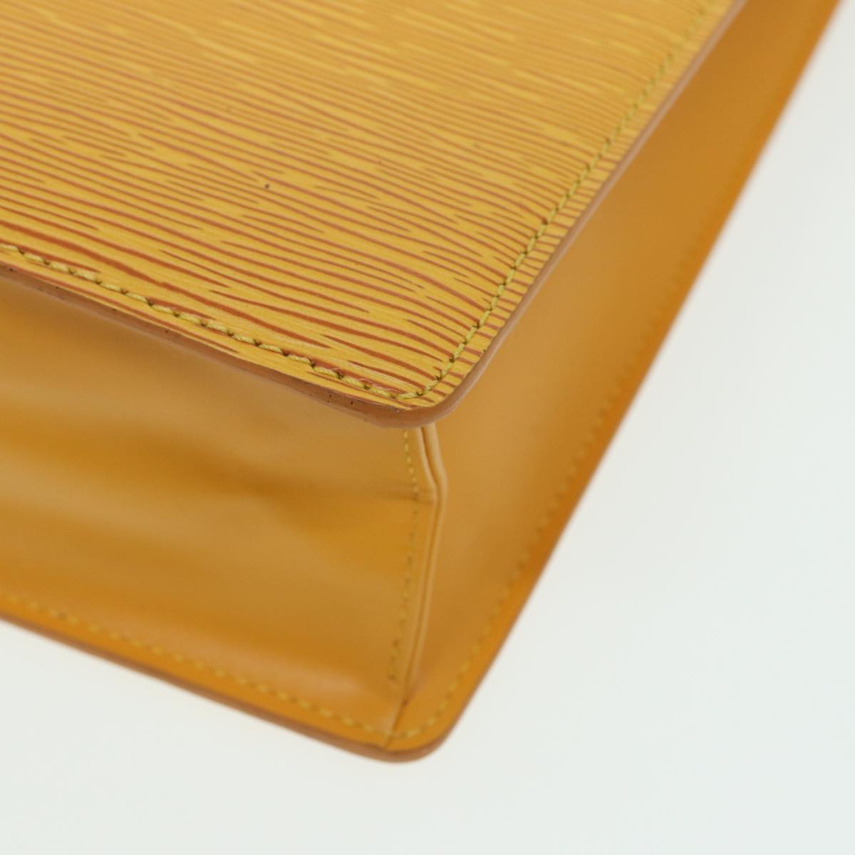 LOUIS VUITTON Epi Sac Plat Hand Bag Yellow M52079 LV 84284