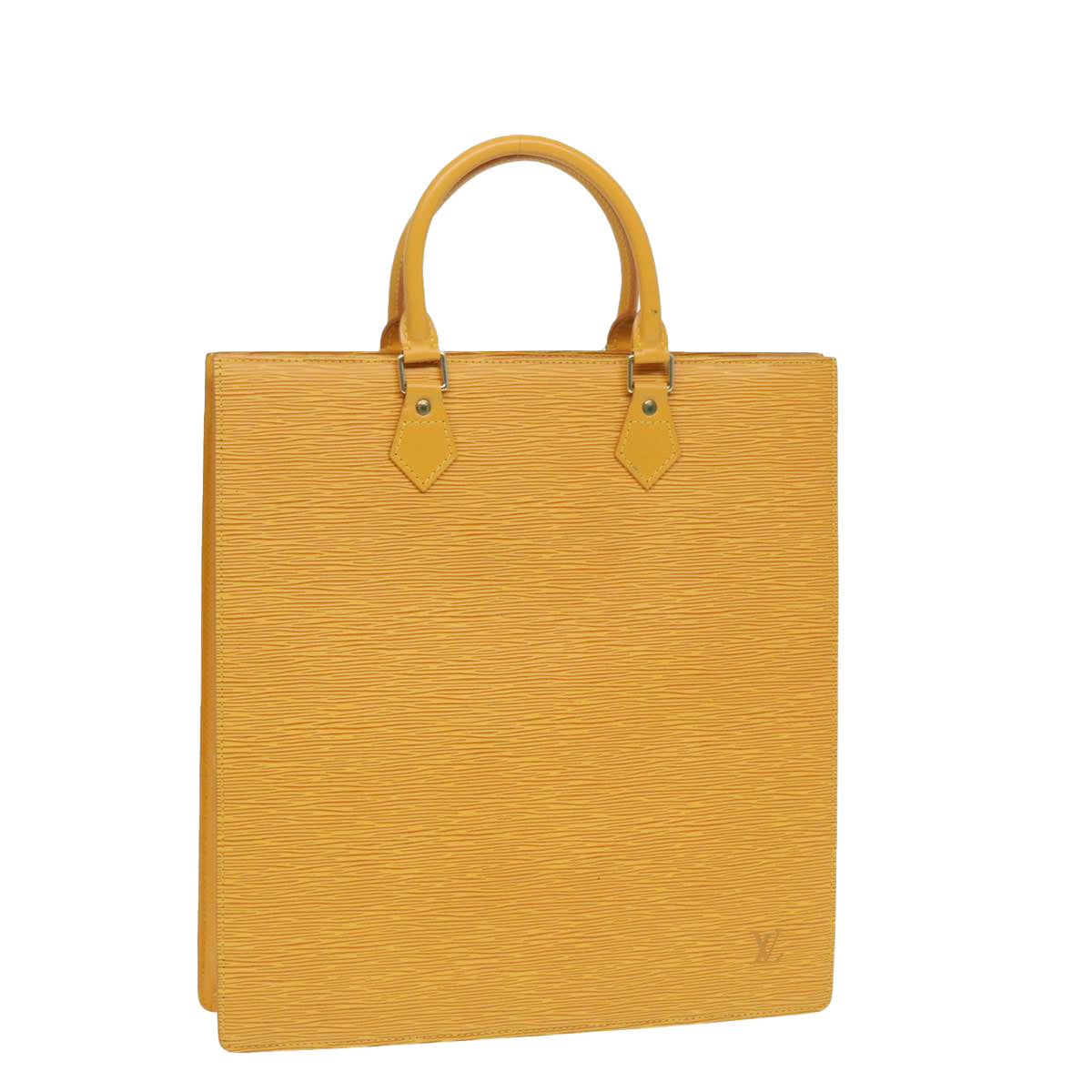 LOUIS VUITTON Epi Sac Plat Hand Bag Yellow M52079 LV 84284