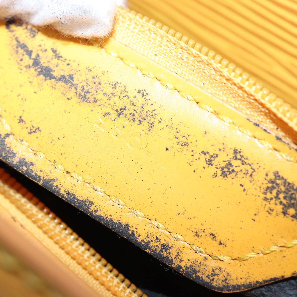 LOUIS VUITTON Epi Sac Plat Hand Bag Yellow M52079 LV 84284