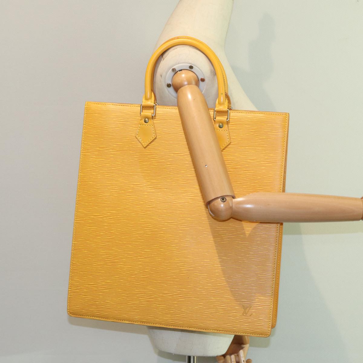 LOUIS VUITTON Epi Sac Plat Hand Bag Yellow M52079 LV 84284