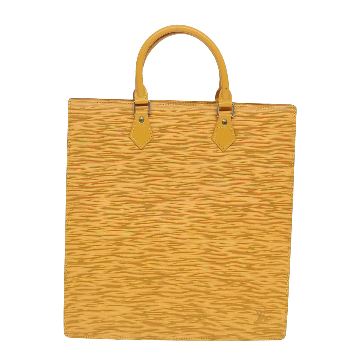 LOUIS VUITTON Epi Sac Plat Hand Bag Yellow M52079 LV 84284