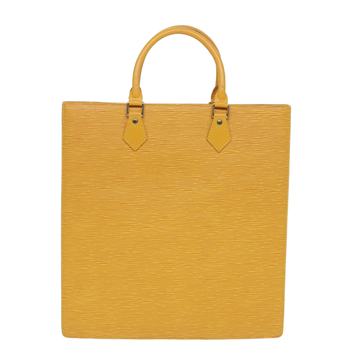 LOUIS VUITTON Epi Sac Plat Hand Bag Yellow M52079 LV 84284