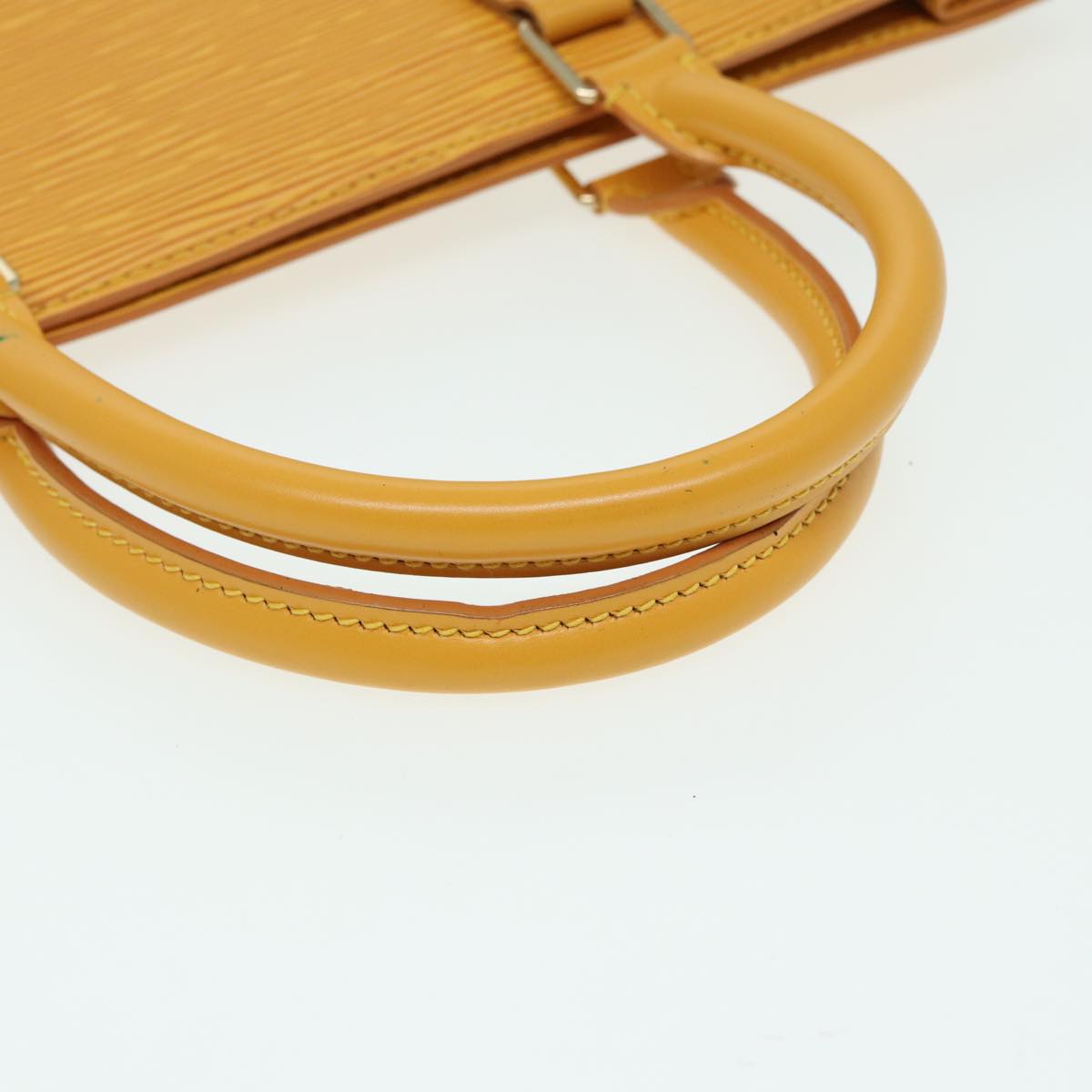 LOUIS VUITTON Epi Sac Plat Hand Bag Yellow M52079 LV 84284