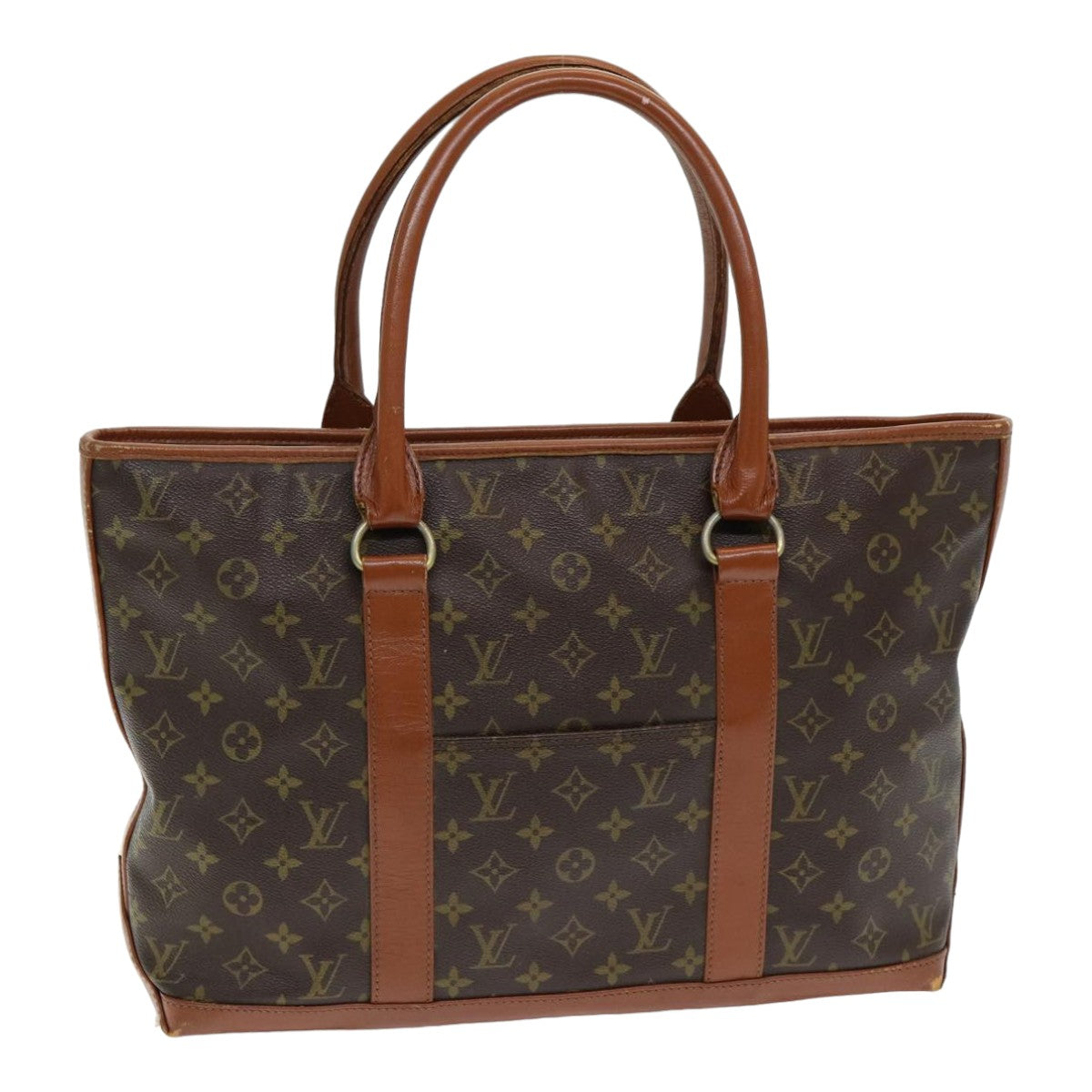 LOUIS VUITTON Monogram Sac Weekend PM Tote Bag M42425 LV 84285