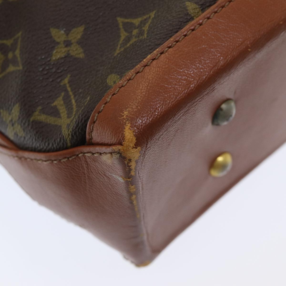 LOUIS VUITTON Monogram Sac Weekend PM Tote Bag M42425 LV 84285