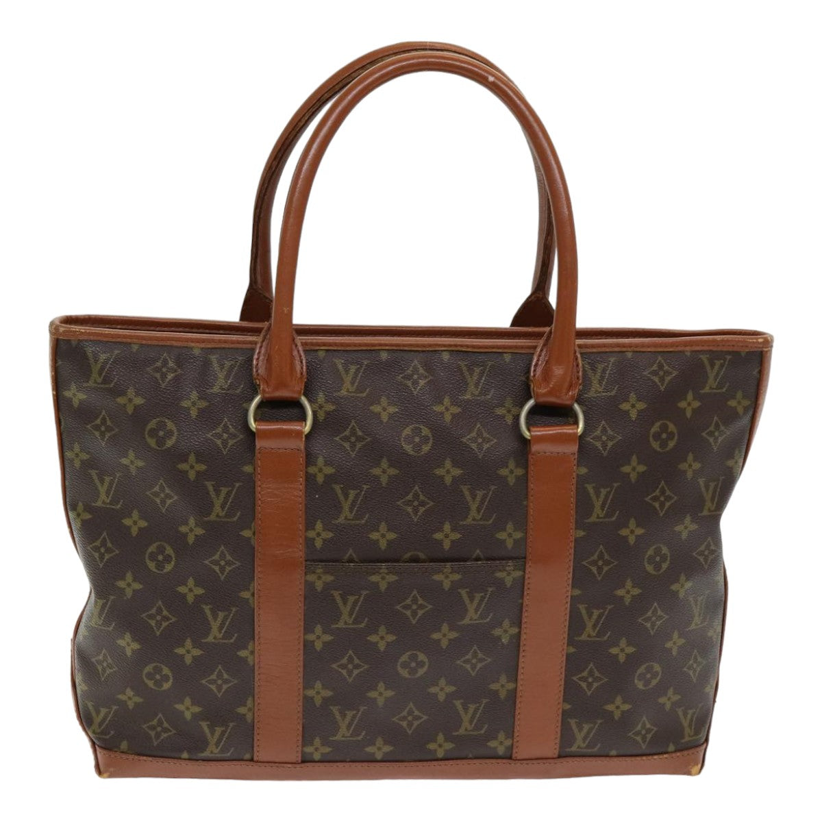 LOUIS VUITTON Monogram Sac Weekend PM Tote Bag M42425 LV 84285