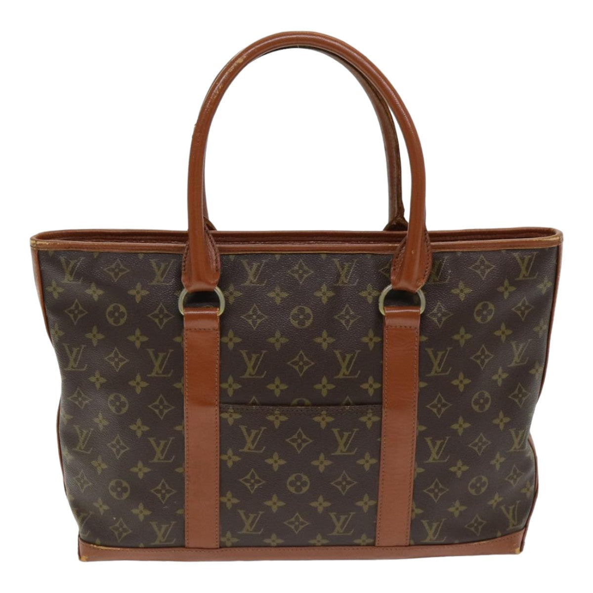 LOUIS VUITTON Monogram Sac Weekend PM Tote Bag M42425 LV 84285