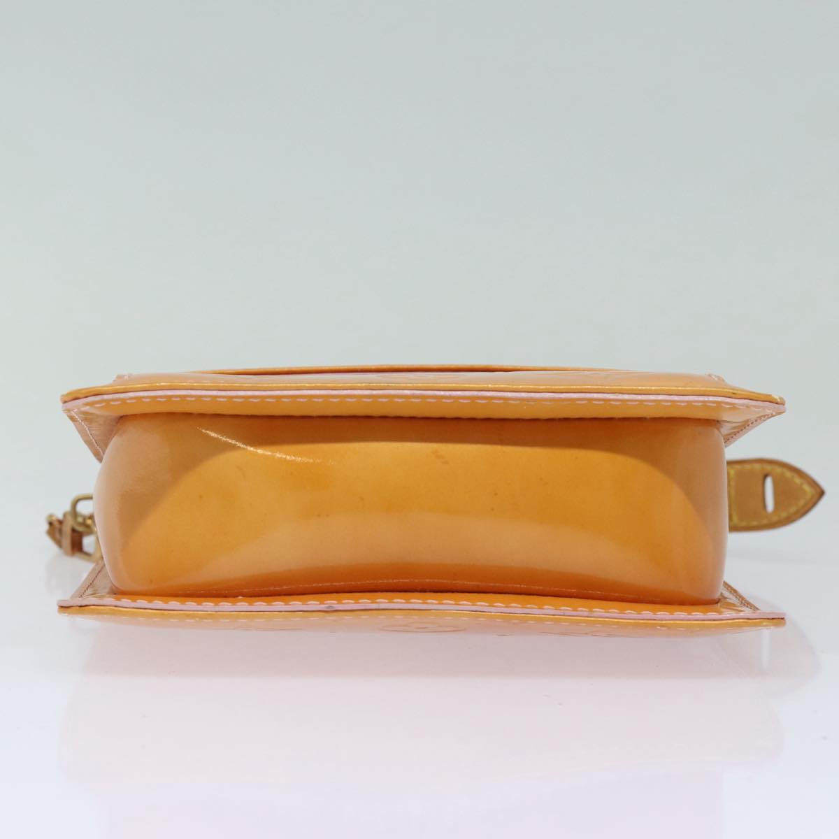 LOUIS VUITTON Monogram Vernis Motto Pouch Marshmallow Pink M91312 LV 84288