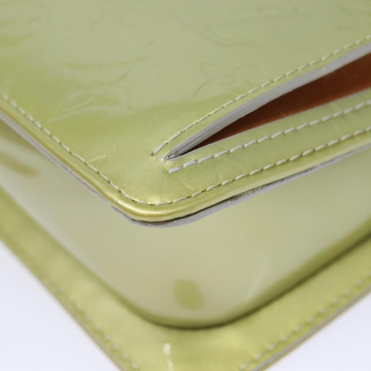 LOUIS VUITTON Monogram Vernis Motto Accessory Pouch Gris M91030 LV 84289