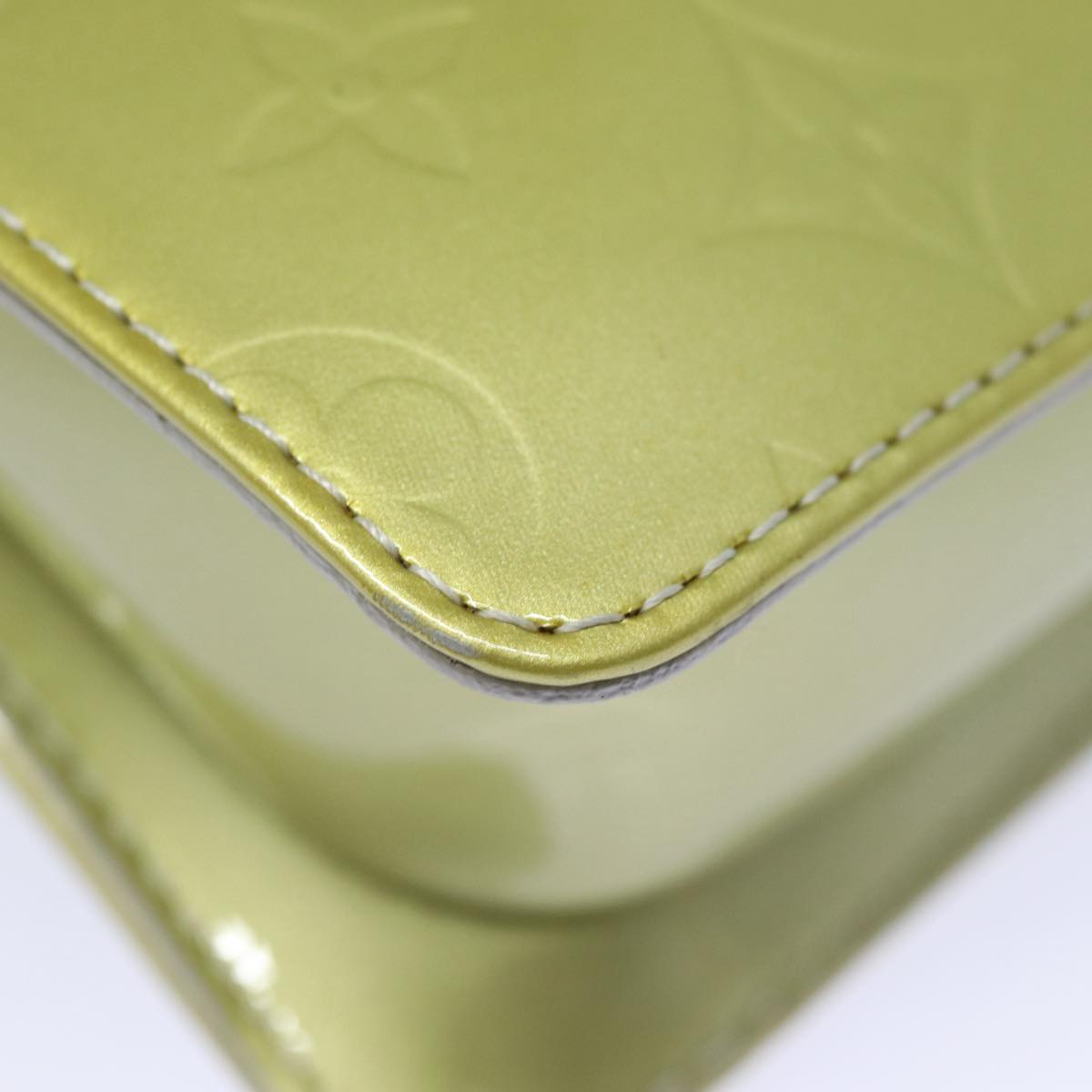 LOUIS VUITTON Monogram Vernis Motto Accessory Pouch Gris M91030 LV 84289