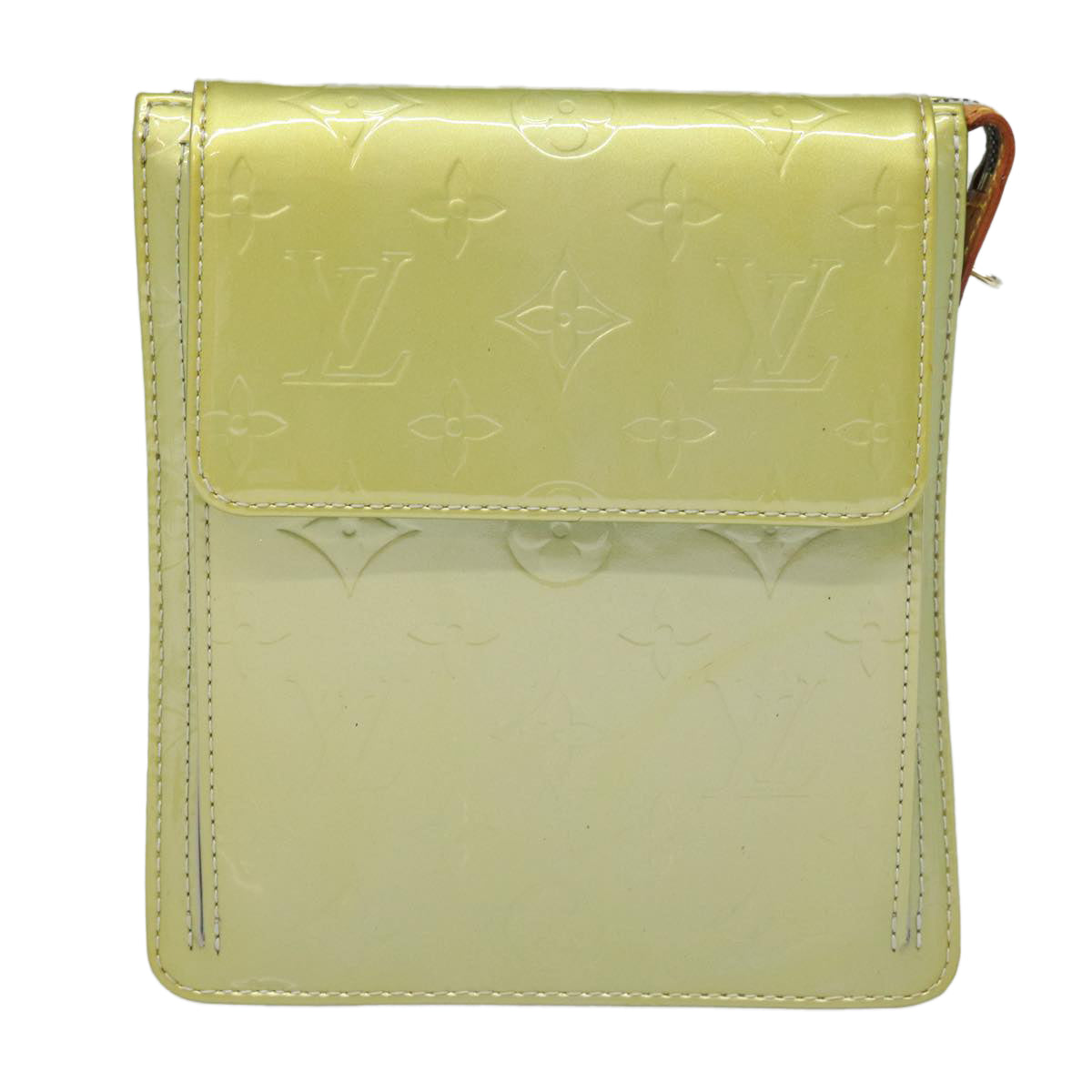 LOUIS VUITTON Monogram Vernis Motto Accessory Pouch Gris M91030 LV 84289