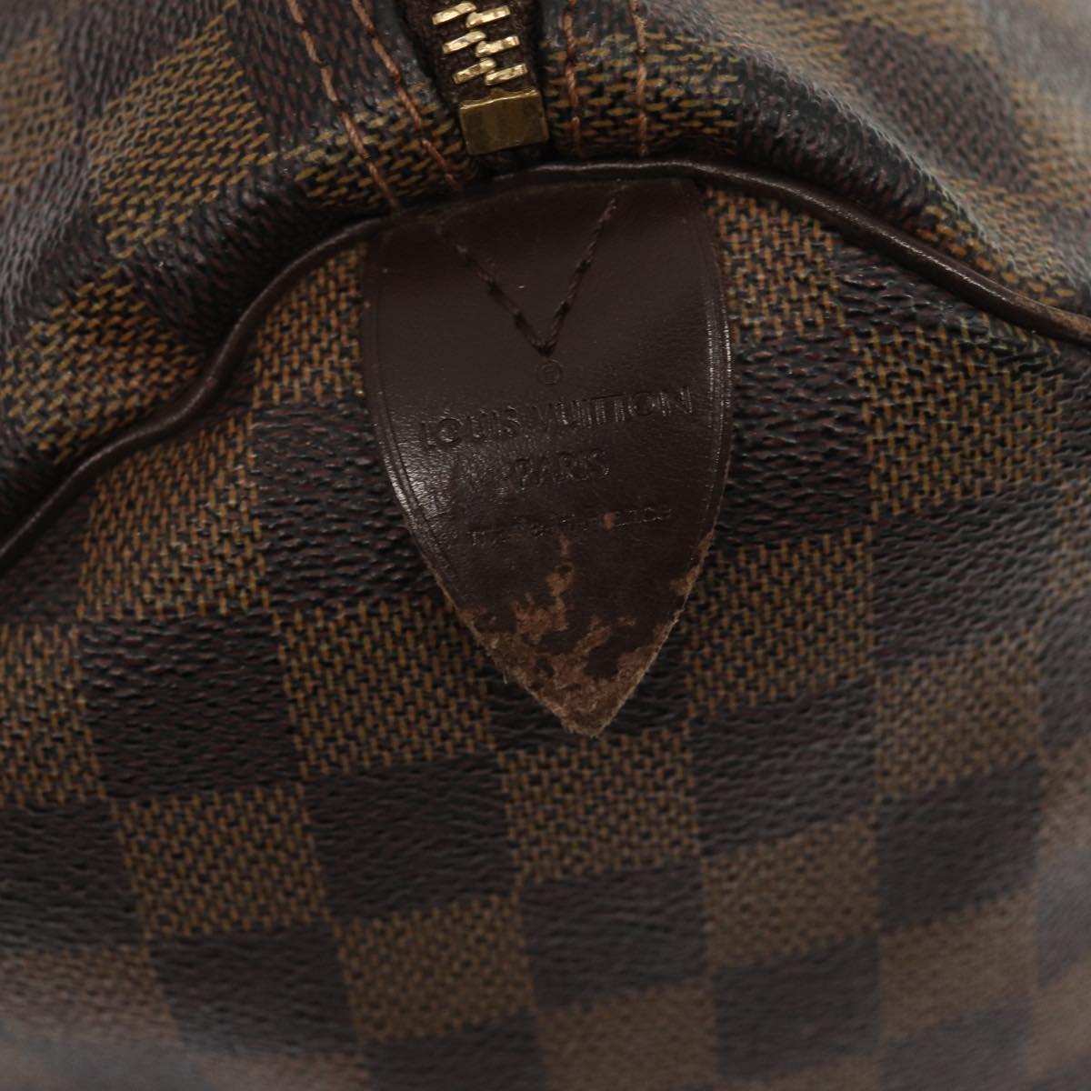 LOUIS VUITTON Damier Ebene Speedy 30 Hand Bag N41364 LV 84324