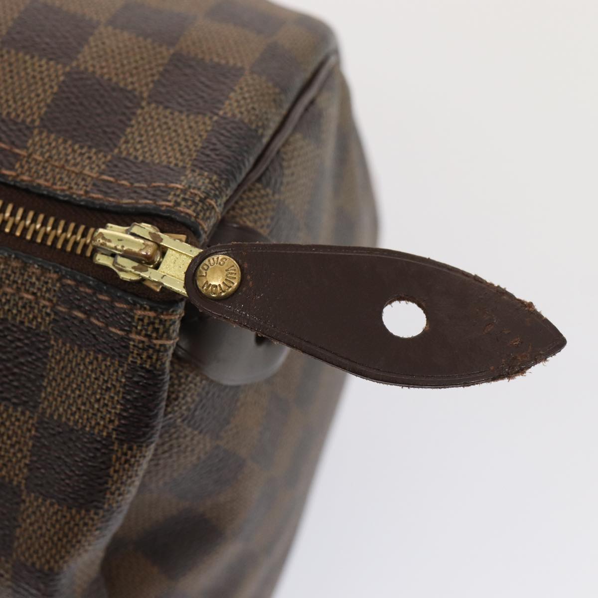 LOUIS VUITTON Damier Ebene Speedy 30 Hand Bag N41364 LV 84324