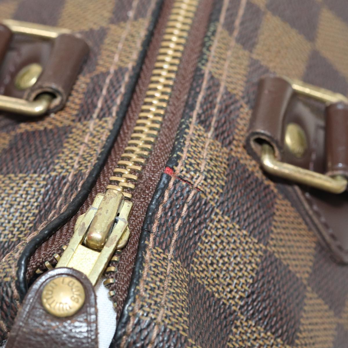 LOUIS VUITTON Damier Ebene Speedy 30 Hand Bag N41364 LV 84324