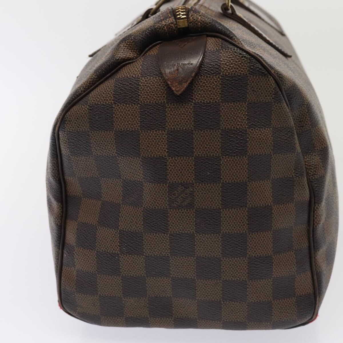 LOUIS VUITTON Damier Ebene Speedy 30 Hand Bag N41364 LV 84324