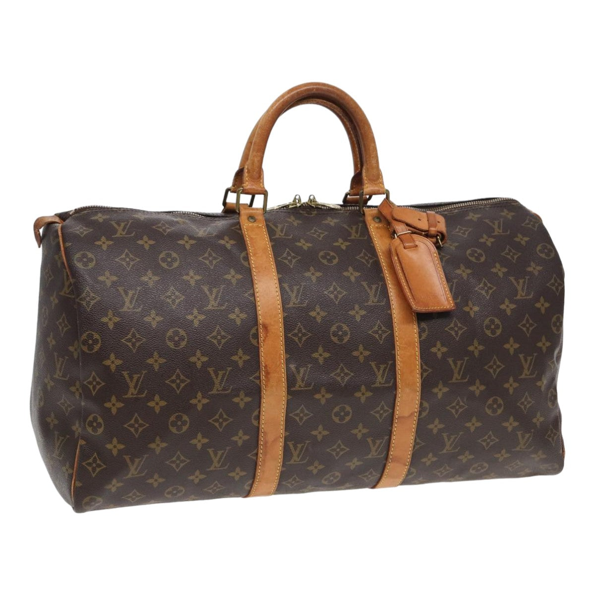 LOUIS VUITTON Monogram Keepall 50 Boston Bag M41426 LV 84334