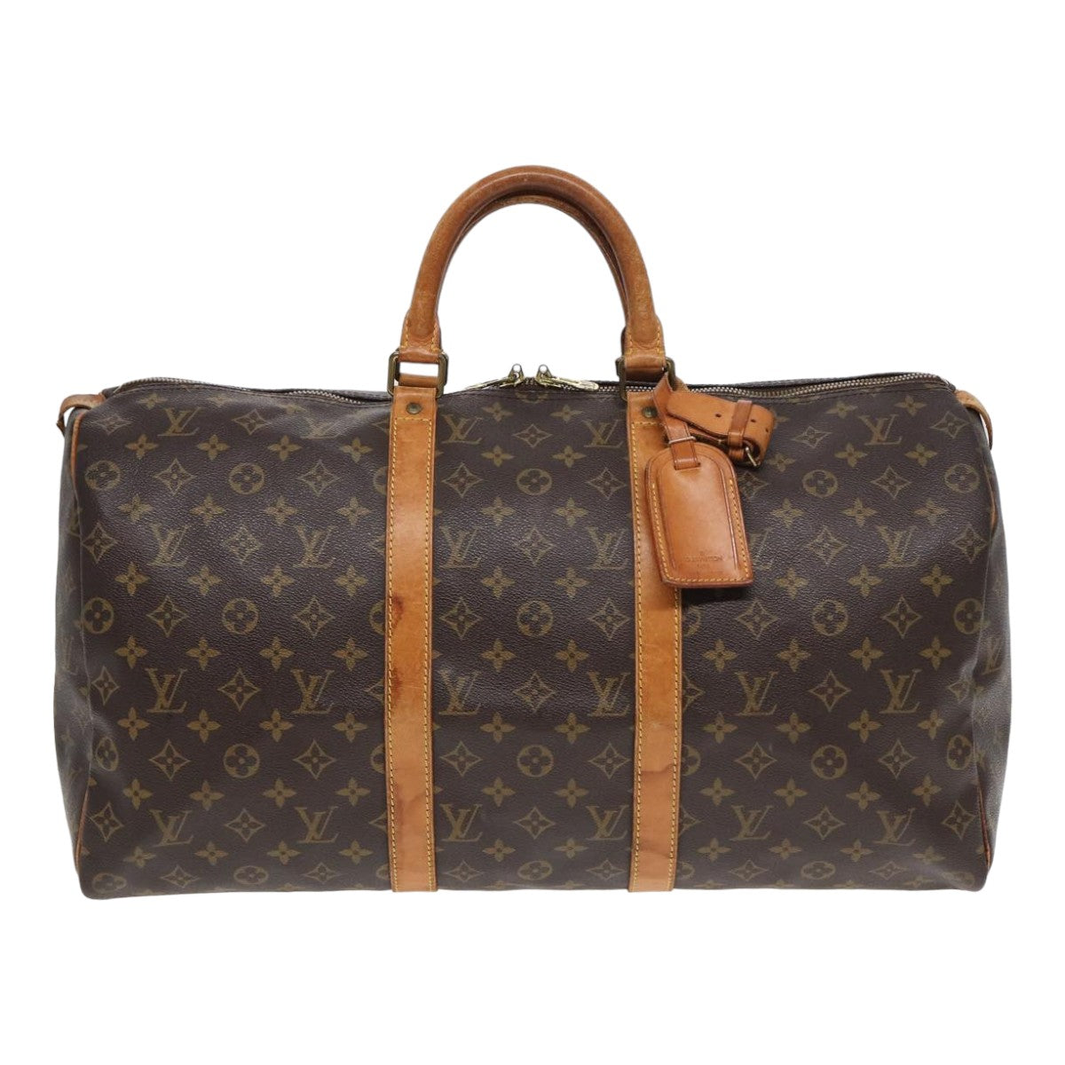 LOUIS VUITTON Monogram Keepall 50 Boston Bag M41426 LV 84334