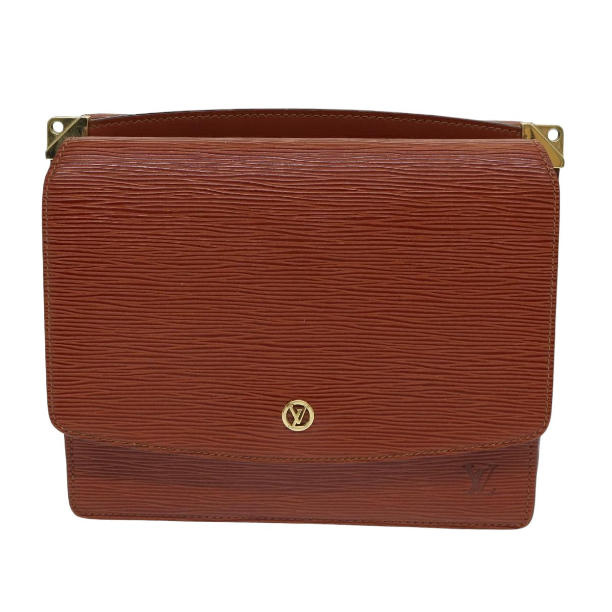 LOUIS VUITTON Epi Grenel Shoulder Bag Kenya Brown M52363 LV 84380