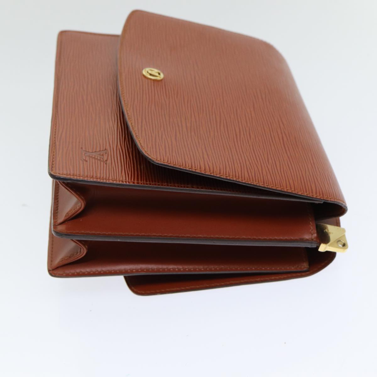 LOUIS VUITTON Epi Grenel Shoulder Bag Kenya Brown M52363 LV 84380