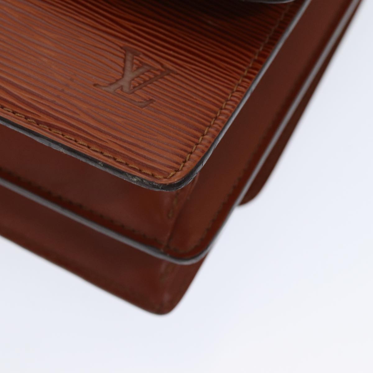 LOUIS VUITTON Epi Grenel Shoulder Bag Kenya Brown M52363 LV 84380